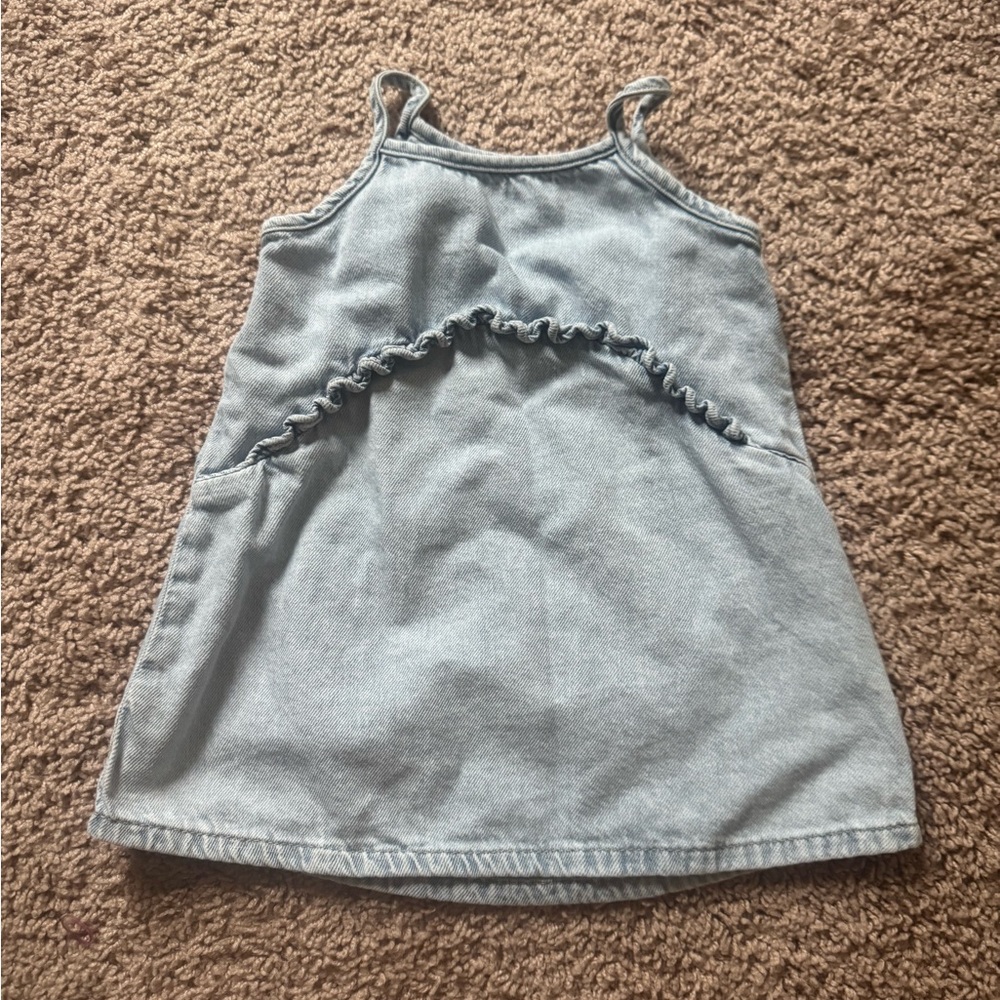 Zara Light Blue Denim Top